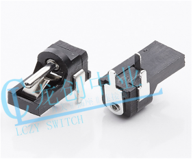 DC POWER JACK 90° DIP pin?0.65mm