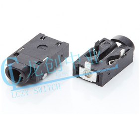 DC POWER JACK 90° DIP pin?0.65mm